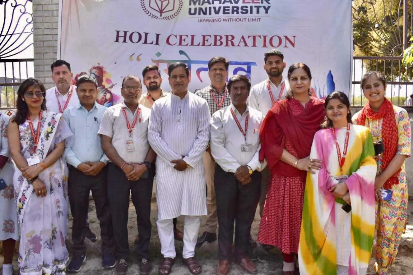 Mahaveer University Celebrated the Festival of Holi with Joy, Unity, and Vibrancy