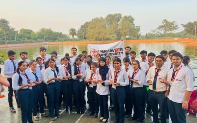Mahaveer University Students Illuminate Gagol Teerth on Dev Deepawali