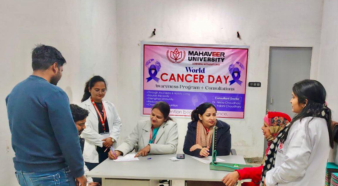 Mahaveer University Observes World Cancer Day with Awareness Program