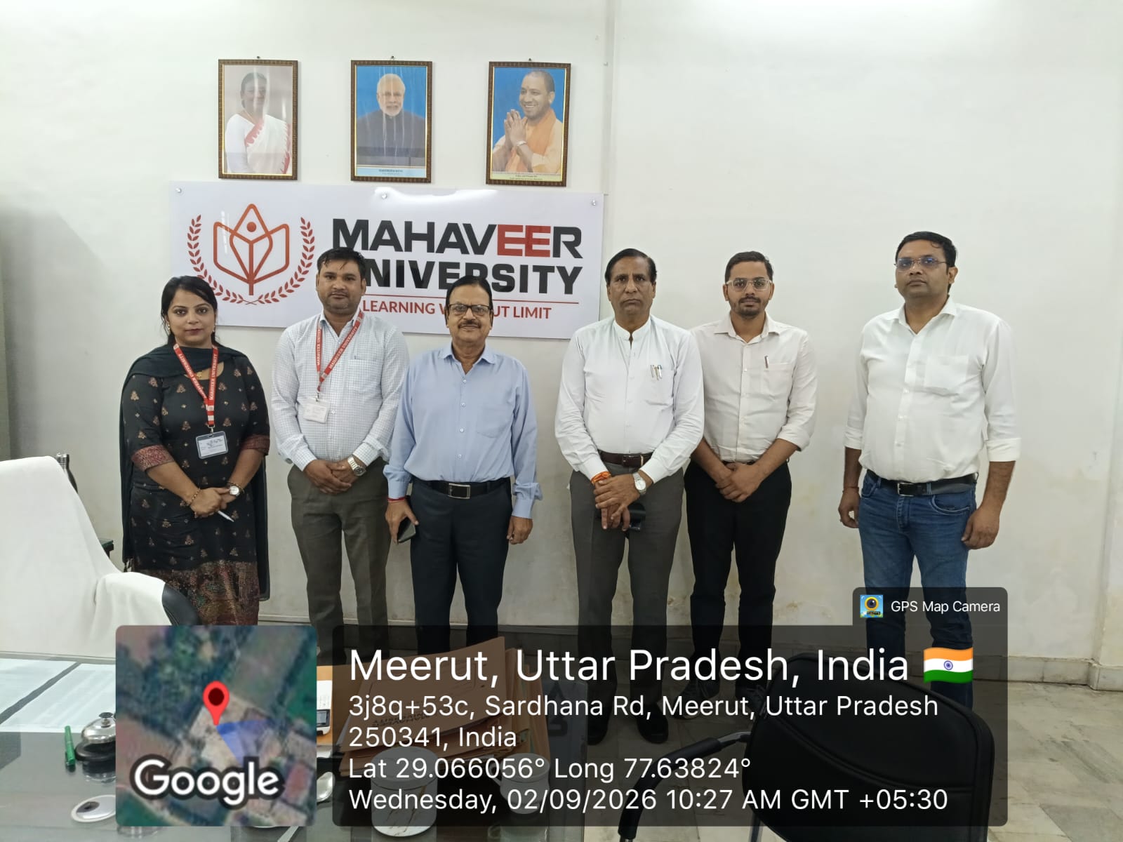 महावीर विश्वविद्यालय एवं जनता वैदिक कॉलेज, बड़ौत के मध्य एमओयू को लेकर चर्चा